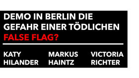 Demo in Berlin die Gefahr einer false flag - Markus Haintz, Katy Hilander, Victoria Richter by Kai Stuht